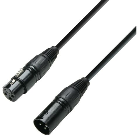 Cable DMX XLR Macho 3P A XLR Hembra 3P 6m