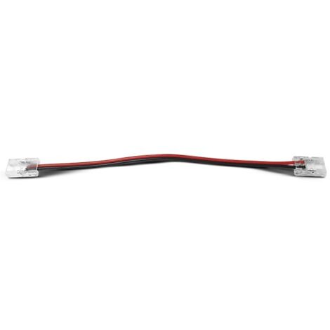 Câble Double Connecteur Rapide Monocolor IP20 - Accessoire pour Bandeaux LED COB - Installation Facile - Éclairage Personnali