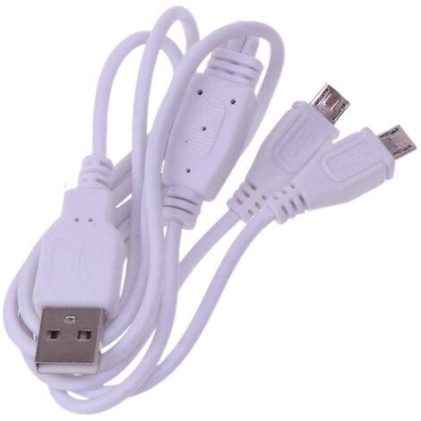 Câble Double USB Micro USB vers USB - Charge Rapide pour Smartphone - 1 Mètre