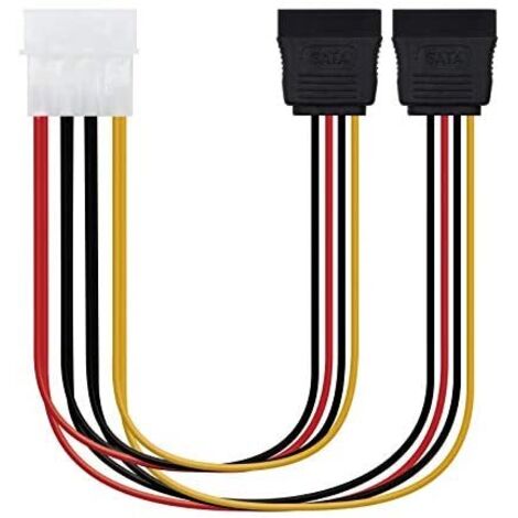 Cable Duplicador de Alimentación Nanocable 10.19.0101-OEM/ Molex Macho - 2x SATA Hembra/ 20cm