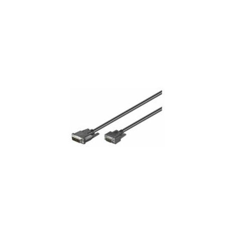 Câble DVI-A/VGA Full HD, nickelé, Connecteur DVI-A (12+5 broches)  Connecteur VGA (15 pôles). Longueur de câble 2 m