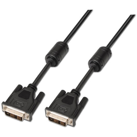 Cable DVI Aisens A117-0087/ DVI-D Macho - DVI-D Macho/ 3m/ Negro