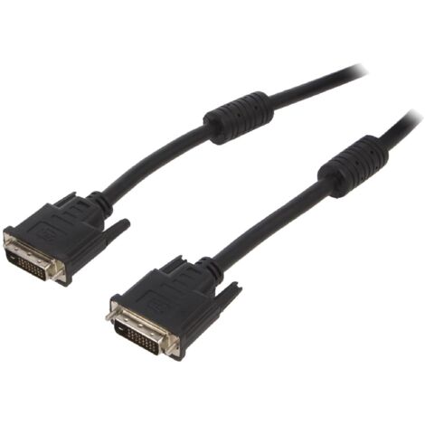 Cable DVI-D male des deux cotes 1.8m noir