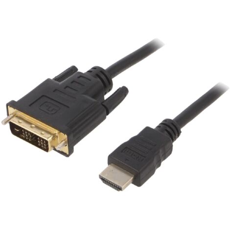 Cable DVI-D male HDMI male 4.5m noir