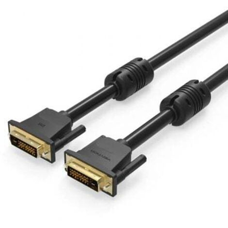 Cable DVI Vention EAABG/ DVI-D Macho - DVI-D Macho/ 1.5m/ Negro