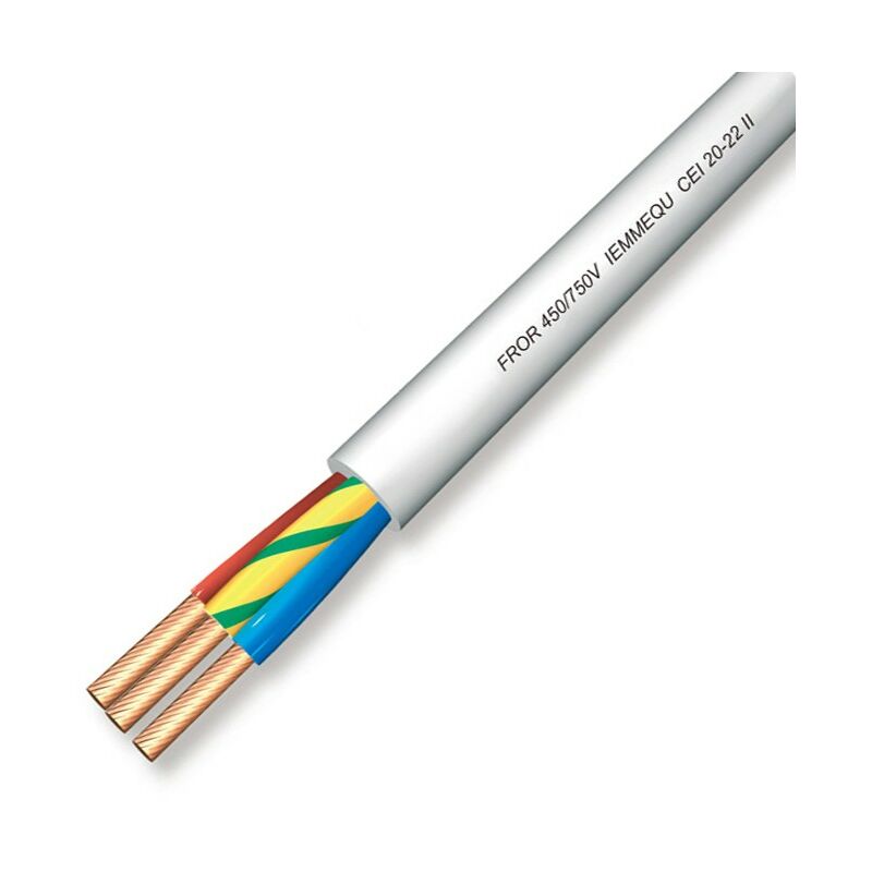 

Cable eléctrico multipolar Fror 4X0,50 Azul / Marrón / Negro / Gris