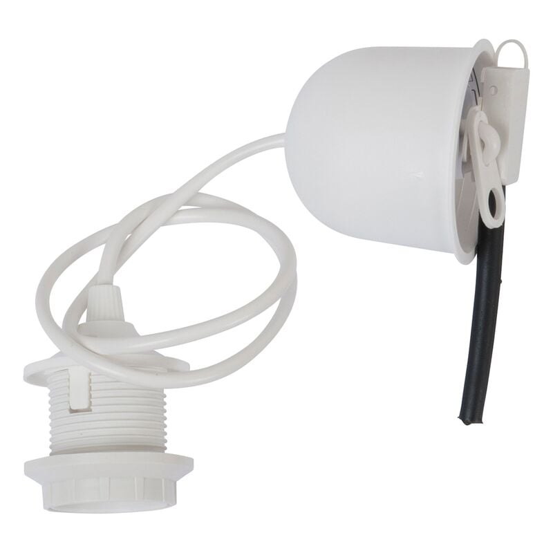 

Cable eléctrico para suspensión, longitud ajustable, color blanco - blanc