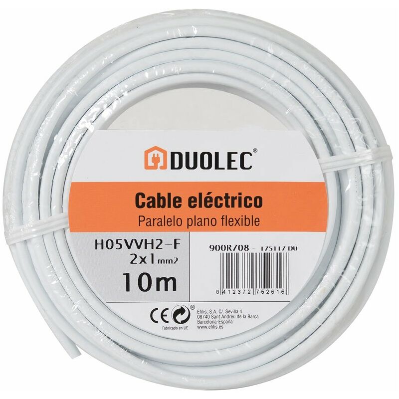 

CABLE ELECT.PARALELO 2X1 10M BLAN - Duolec