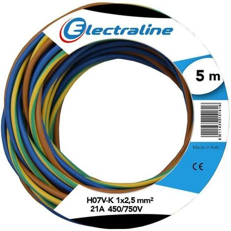 Câble electraline h07v-k 450/750v 5 mètres - 25148