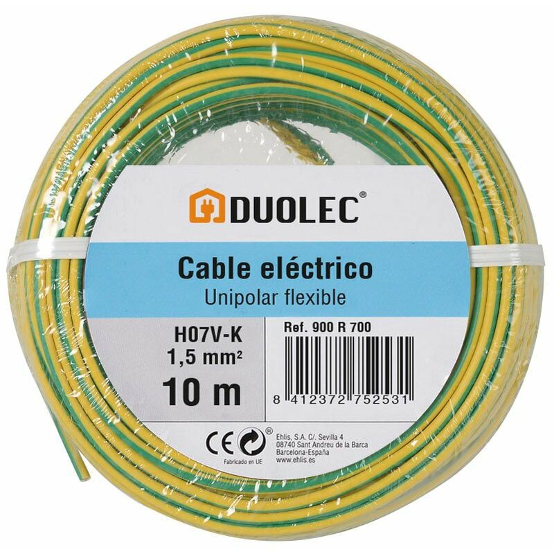 

CABLE ELECTRICO 1,5 MM X10M AM/VE - Duolec