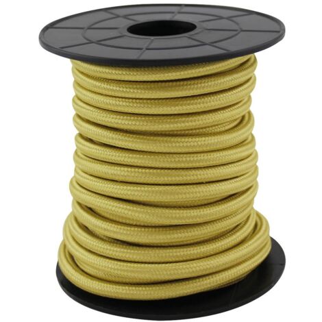 Cable eléctrico textil 10 metros 2x0.75mm Champagne GSC 3902995