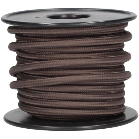Cable eléctrico textil 10 metros 2x0.75mm Gris GSC 3902992