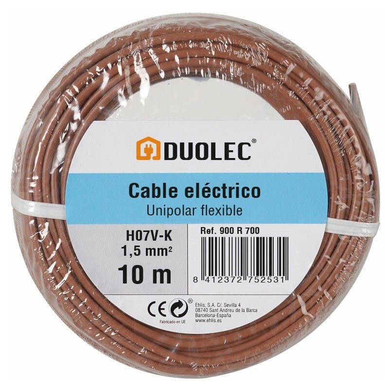 

Cable Electrico 1,5 Mmx10M Marron Duolec