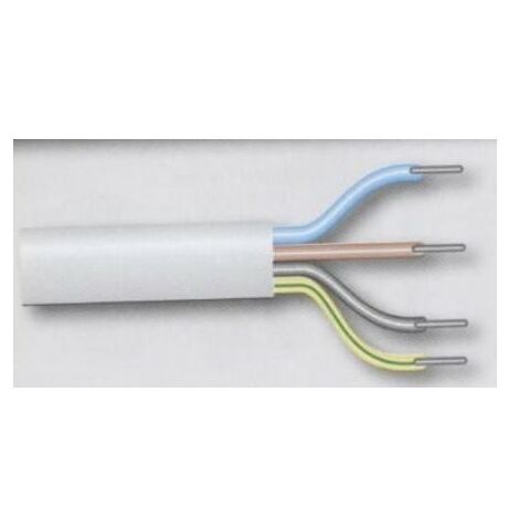Câble électrique 1.5mm² blanc 4 conducteurs SOMFY