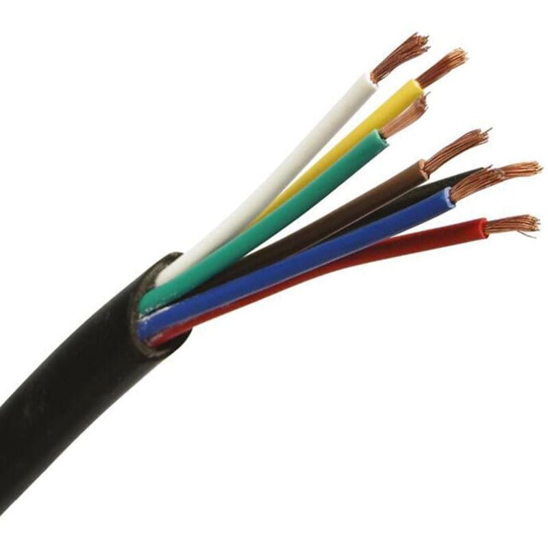 Cable electrique auto souple 7 fils de 0,75 a 1,5 mm² - choisissezici : 7 x 1 mm² (50 m)