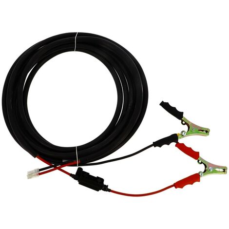 CABLE ELECTRIQUE AVEC PINCES LONGUEUR 6M SECTION 2x6MM² RENSON