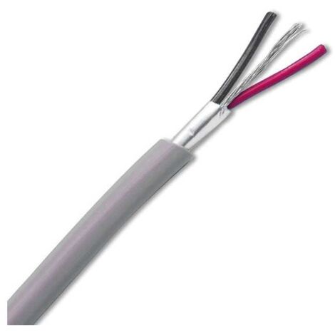 Câble électrique blindé 2XAWG24 – Conducteur 24 AWG TC – Isolation PVC semi rigide – Blindage Alum/Mylar pour protection optimale – Alphawire