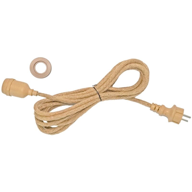 Câble électrique enna cord Beige Corde 5m