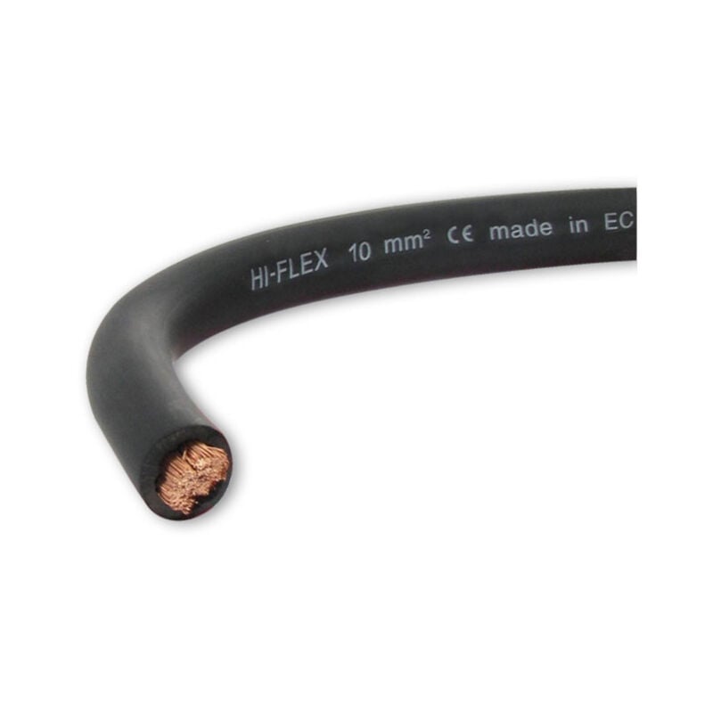 Oc-pro - Cable electrique extra souple batterie soudage noir 10 mm² - choisissezici : 25 metres
