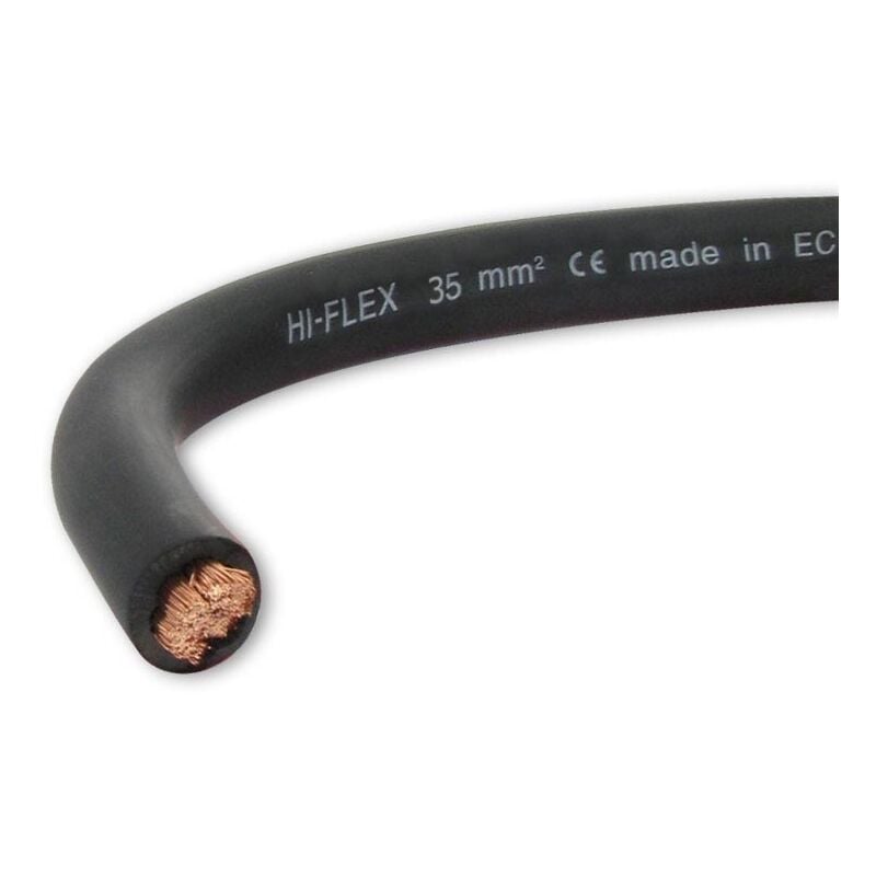 Oc-pro - Cable electrique extra souple batterie soudage noir 35 mm² - choisissezici : 25 metres