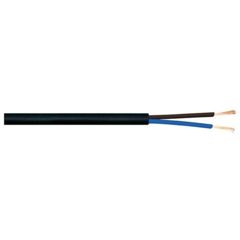 Câble électrique multiconducteur noir Liyy 2x0,25 DIN 47100