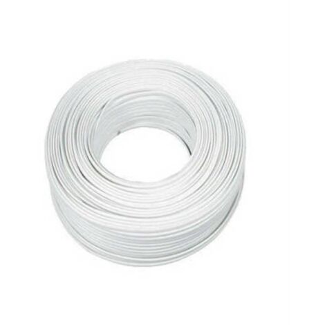 Câble électrique plat 3x1,00 mm 100 m blanc