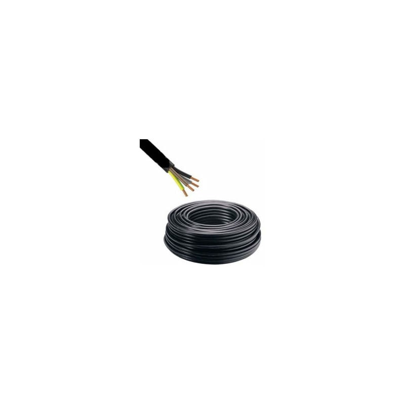 Cable Courant Fort - Câble électrique – RO2V / R2V – 4G 1,5mm² – Couronne de 100m