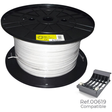 Câble électrique rsd distrib 3 x 1 mm blanc 300 mètres