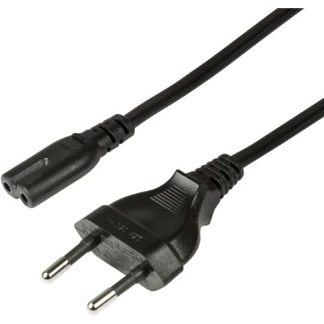 Câble électroménager Euro - C7 Noir 3m