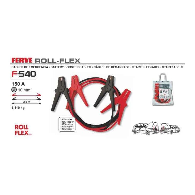 

Juego Cables Roll Flex 10Mm2 150A 2,5 Metros