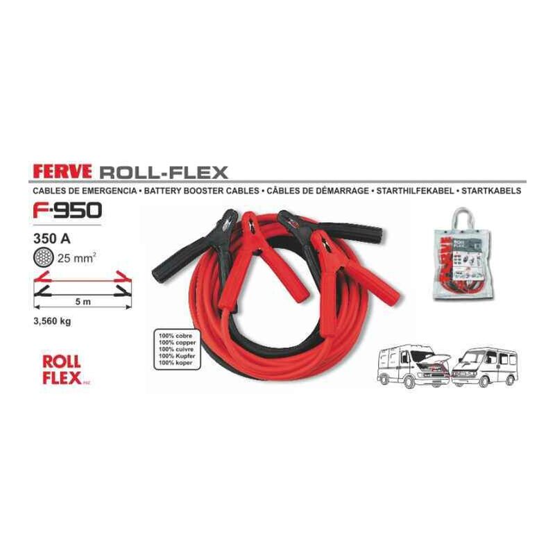 

Juego Cables Arranque Grande 25Mm2 350A 5M