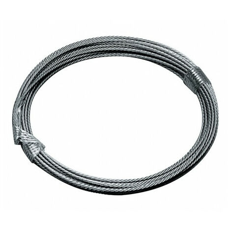 Paire de câble acier assemblé diamètre:5mm, longueur 8 m, / 1770N/mm²
