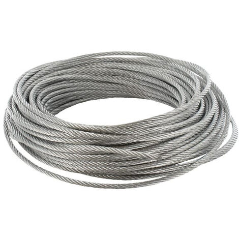 Câble en acier galvanisé 4mm 30m UNIVERSEL WR04030L