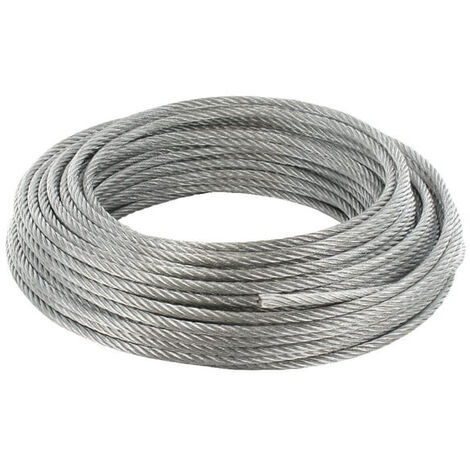 Câble en acier galvanisé 5mm 30m UNIVERSEL WR05030L