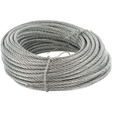 Câble en acier galvanisé 6mm 30m UNIVERSEL WR06030L