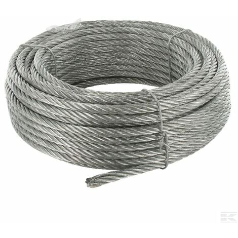 ALFA LOGISTIK Câble en acier avec crochet - Diamètre : 8 mm