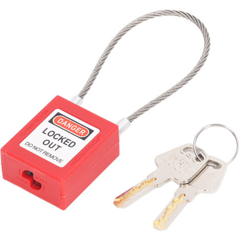 Câble en acier inoxydable sécurisé pour cadenas à clé - Antivol avec double clé et câble renforcé