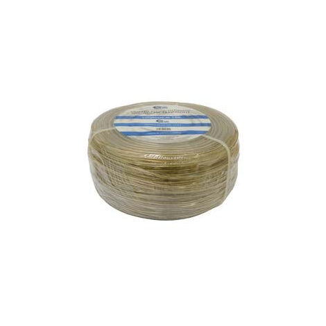 Câble en acier laitonné recouvert de PVC transparent - ø 4,4 mm x 100 m