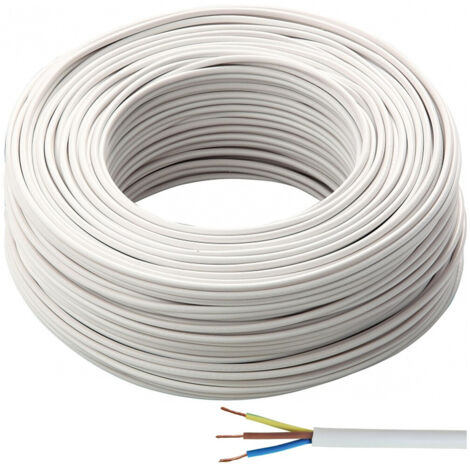Câble En Caoutchouc 50 Mt Trifilé 3 Fils Trifilé Branché 3x1.0 Garantie