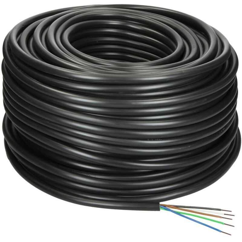 Câble enterré 5 x 2,5 mm² nyy-j avec conducteur de protection