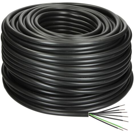 Câble enterré 7 x 1,5 mm² NYY-J avec conducteur de protection