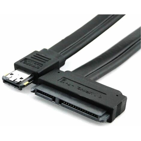 Cable eSATA (eSATA+USB combo) a 22 Pin SATA cable.