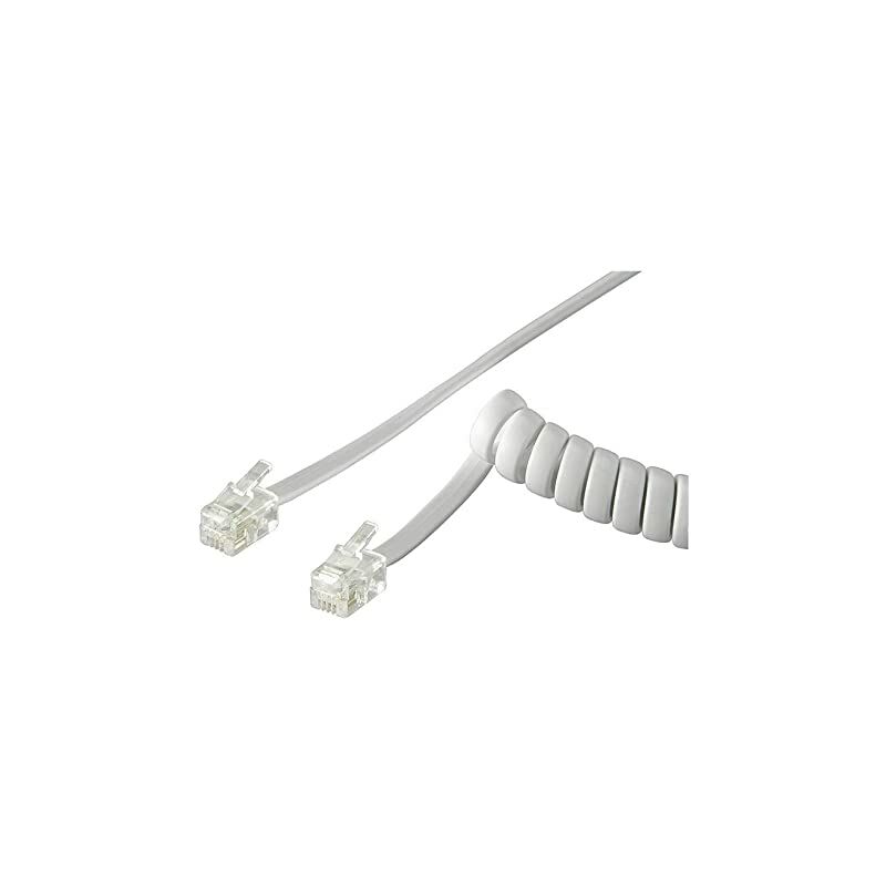 

Cable Espiral Tlf. 2Mts. 4H. 4 Cont. Blanco