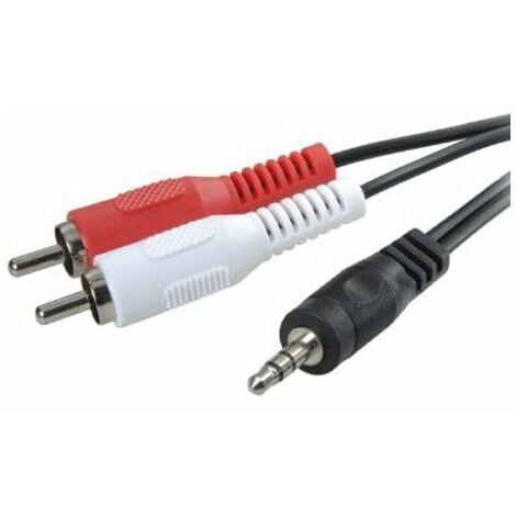 Cable Estéreo 3Go Ca101/ Jack 3.5 Macho - 2X Rca Macho/ 2M