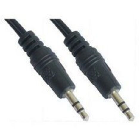 Cable Estéreo Nanocable 10.24.0100/ Jack 3.5 Macho - Jack 3.5 Macho/ 30cm/ Negro