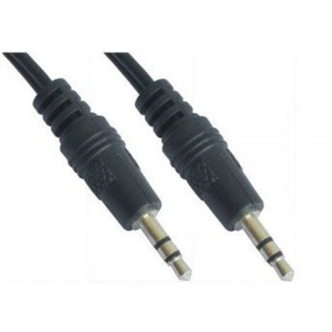 Cable Estéreo Nanocable 10.24.0103/ Jack 3.5 Macho - Jack 3.5 Macho/ 3m/ Negro