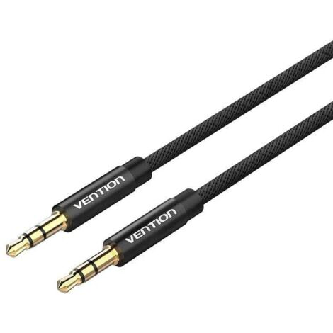Cable Estéreo Vention BAGBD/ Jack 3.5 Macho - Jack 3.5 Macho/ 50cm/ Negro