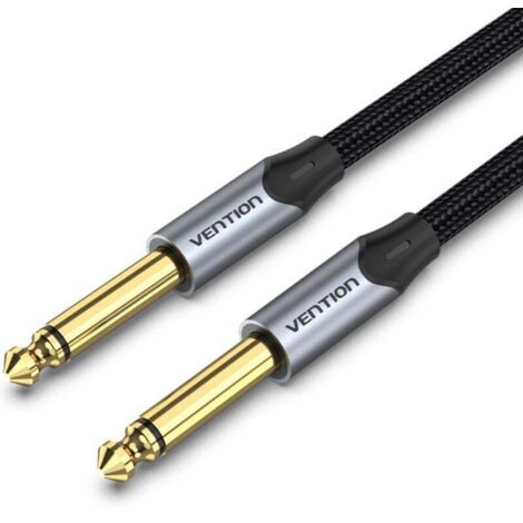 Cable Estéreo Vention BASHG/ Jack 6.5 Macho - Jack 6.5 Macho/ 1.5m/ Gris