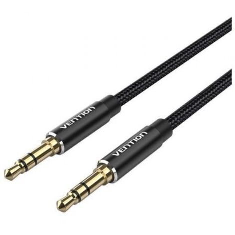 Cable Estéreo Vention BAWBD/ Jack 3.5 Macho - Jack 3.5 Macho/ 50cm/ Negro