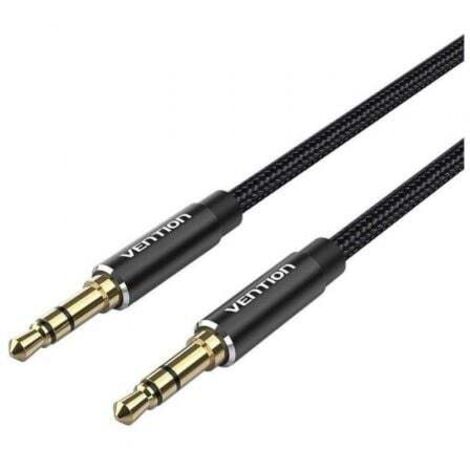 Cable Estéreo Vention BAWBJ/ Jack 3.5 Macho - Jack 3.5 Macho/ 5m/ Negro